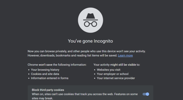 Fungsi Incognito Google Chrome